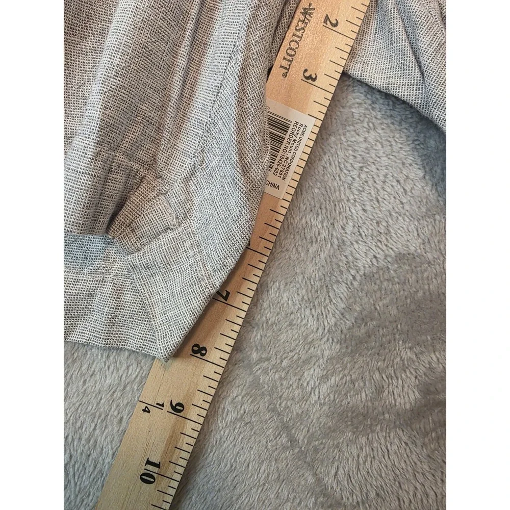 Goodfellow & Co Linden Shorts Mens 40 Beige Linen Blend Flat Front Casual Chino